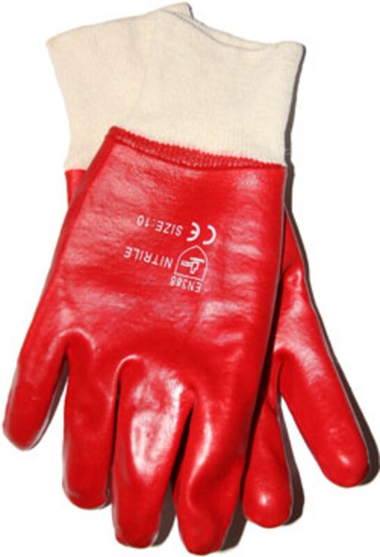 Перчатки облитые ПВХ с нитриловым покрытием