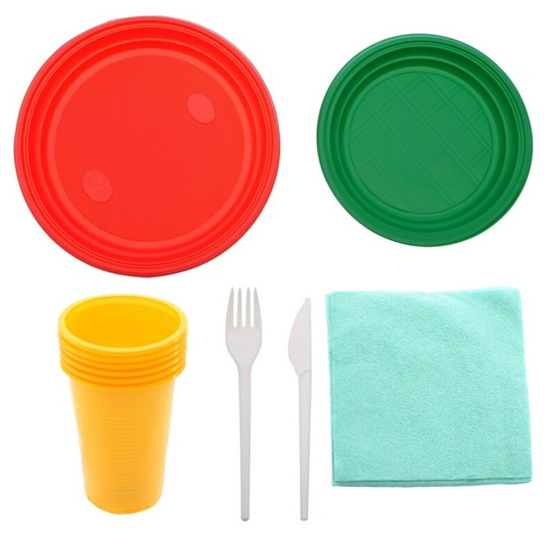 Набор посуды "Светофор" на троих (27 предметов)