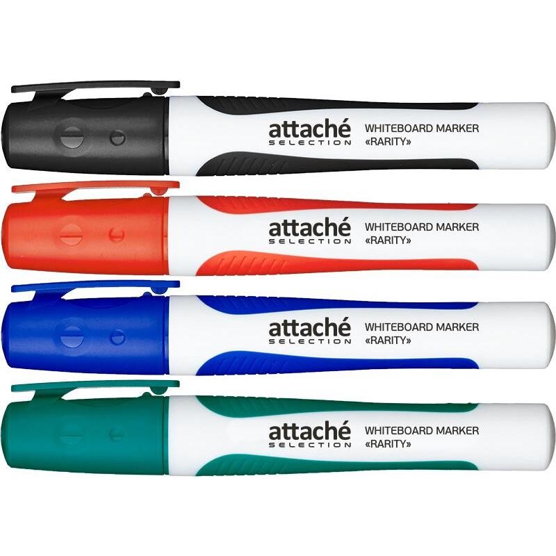 Набор маркеров для досок Attache Selection Rarity 4 цвета (толщина линии 2-3 мм)