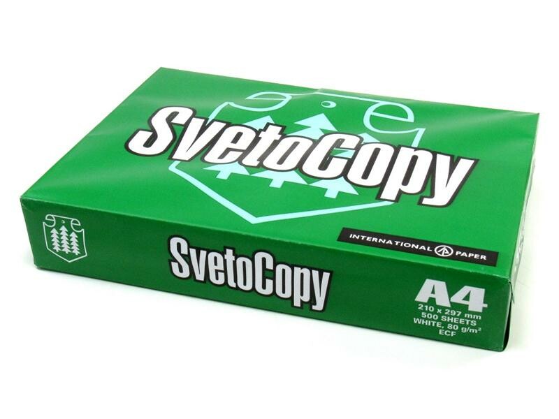 Офисная бумага А4 SvetoCopy 500 листов, 80 гр/м.кв