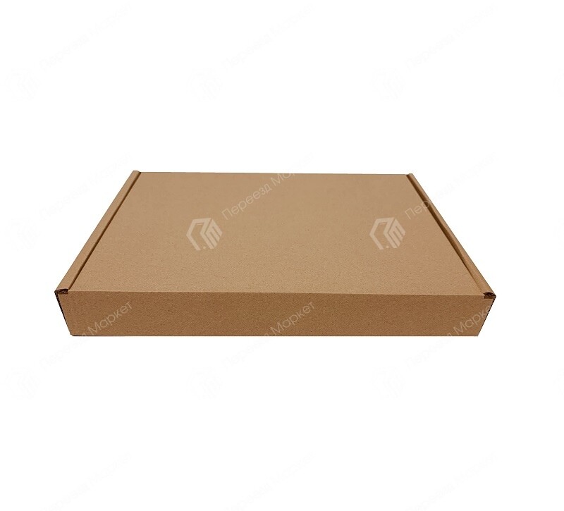 Самосборная картонная коробка №81 39х26,5х5 см.
