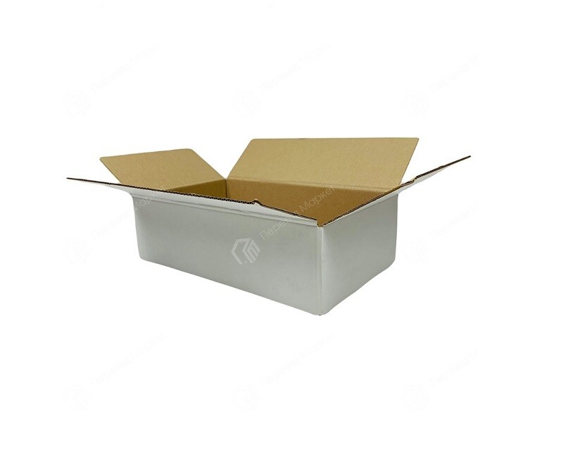Белая картонная коробка №68 40х24х12 см.
