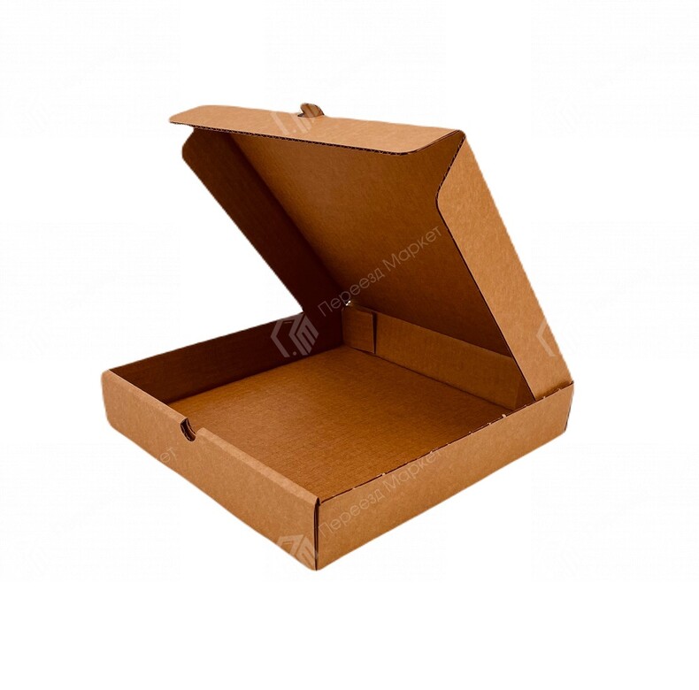 Коробка для пиццы 25 см., 26x26x4,5 см., №97