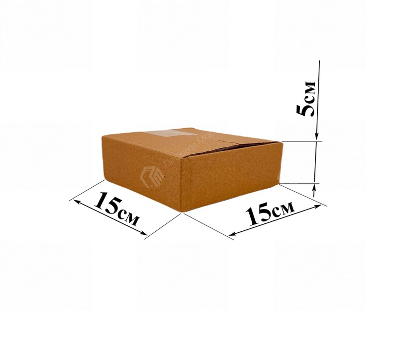 Картонная коробка №35 15х15х5 см.