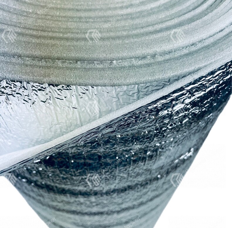 Вспененный полиэтилен (3 мм.) фольгированный Тепофол 1,2*25м